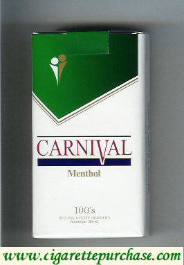 Carnival Menthol 100s cigarettes